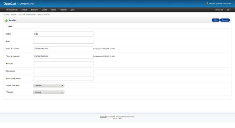OpenCart - WordPress