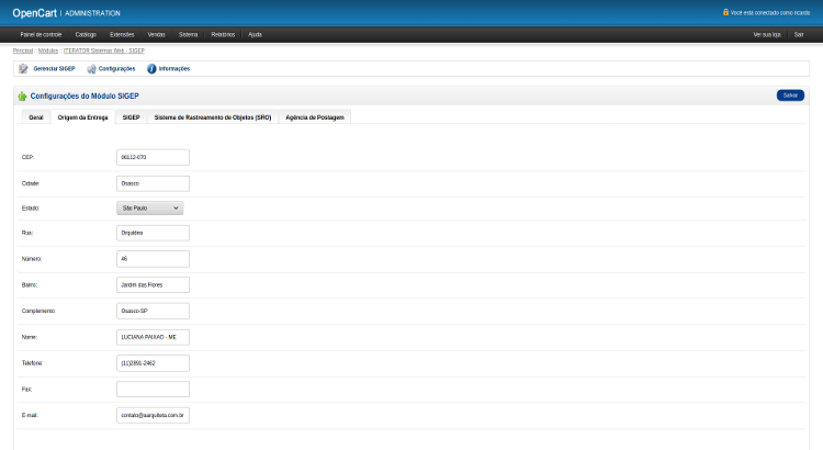 SIGEP / OpenCart