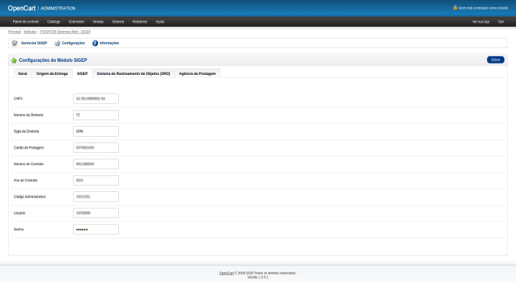 SIGEP / OpenCart
