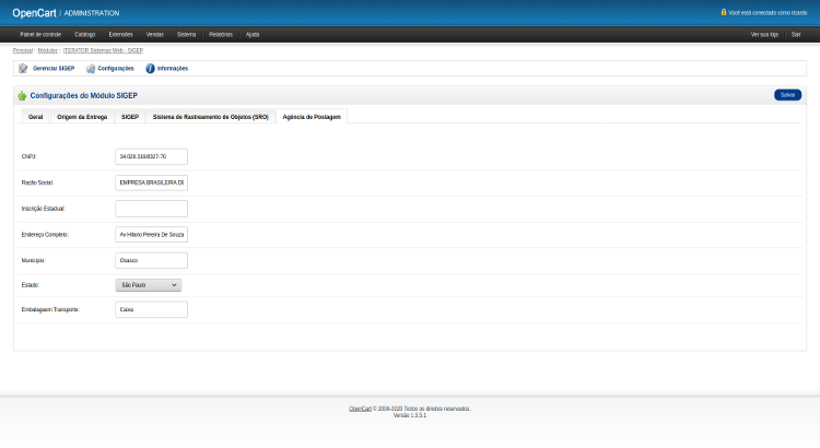 SIGEP / OpenCart