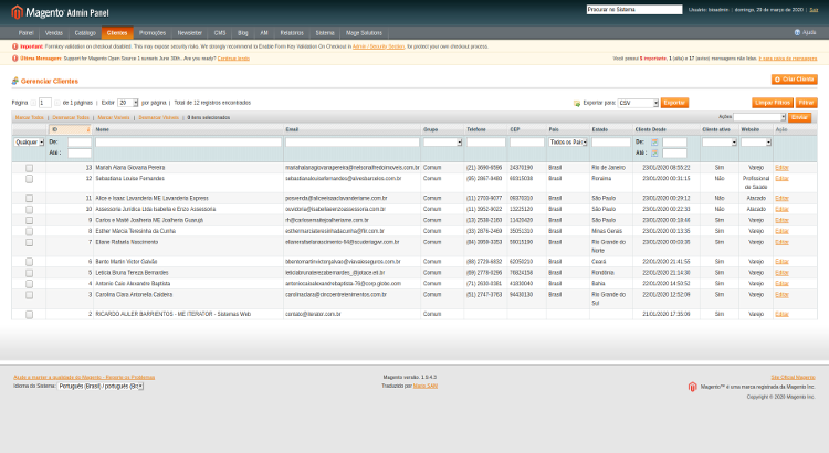 Protheus - Magento