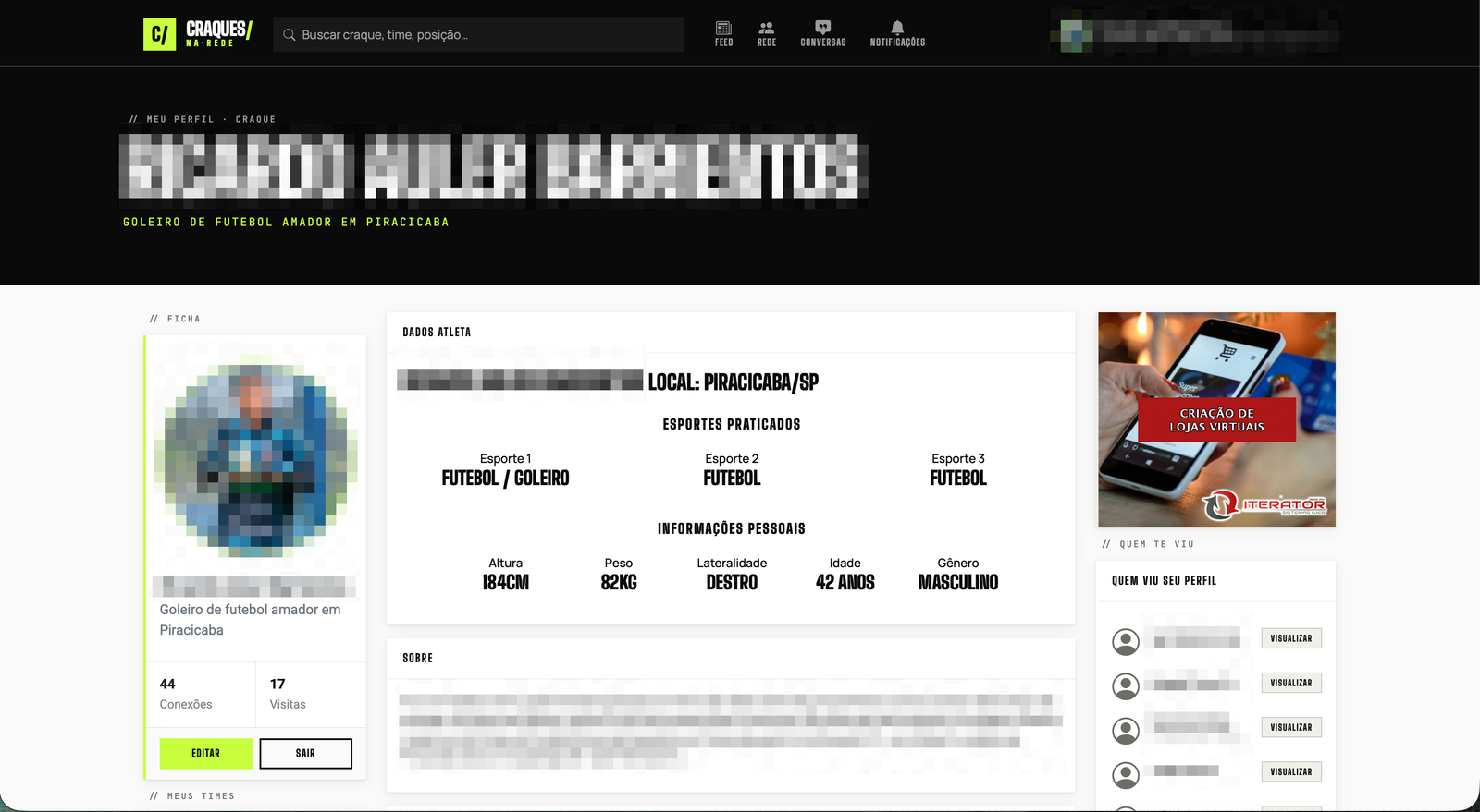 Craques na Rede Portal