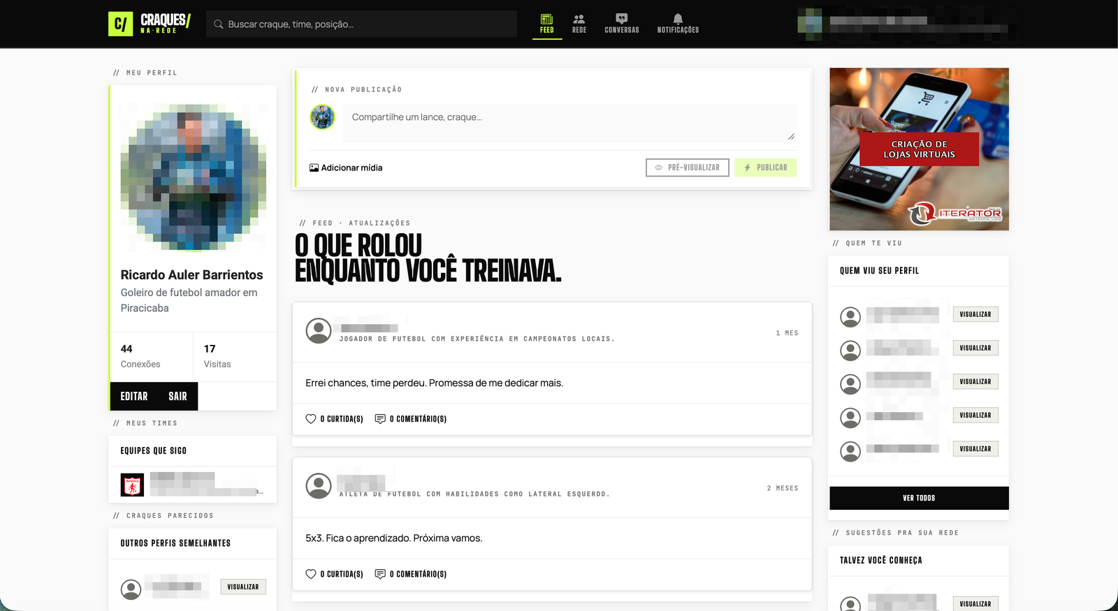 Craques na Rede Portal