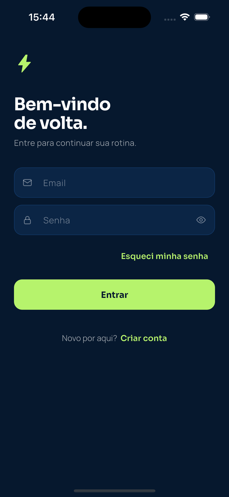 Rotina de Atleta App — Rotina de Atleta