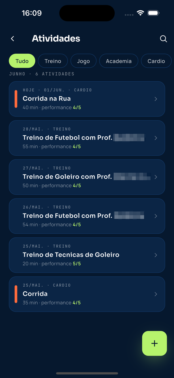 Rotina de Atleta App