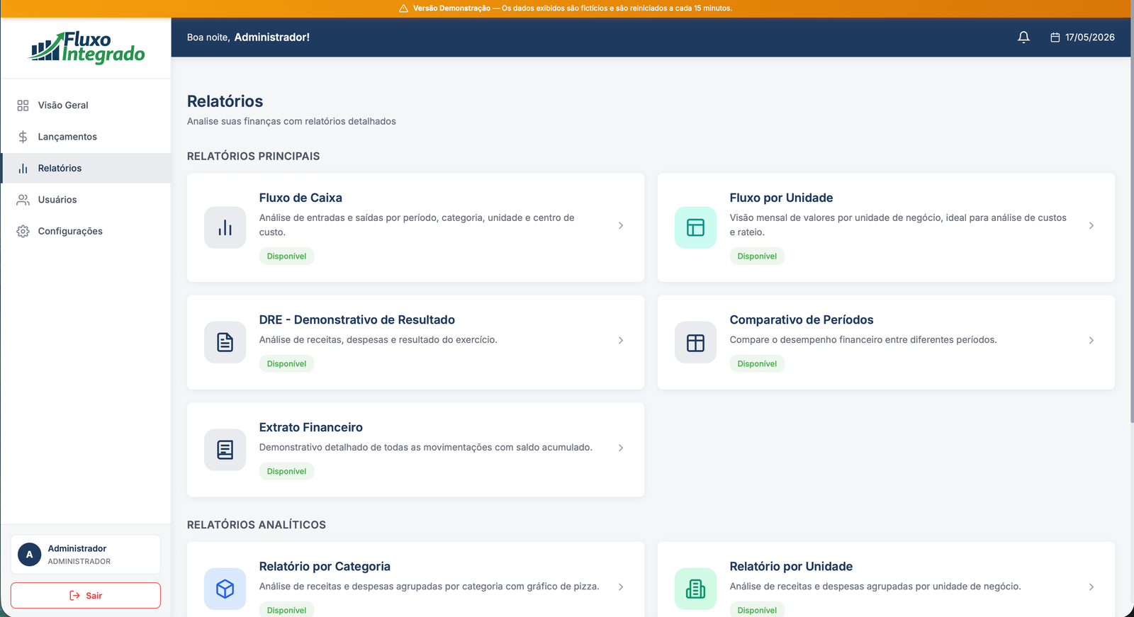 Fluxo Integrado Platform