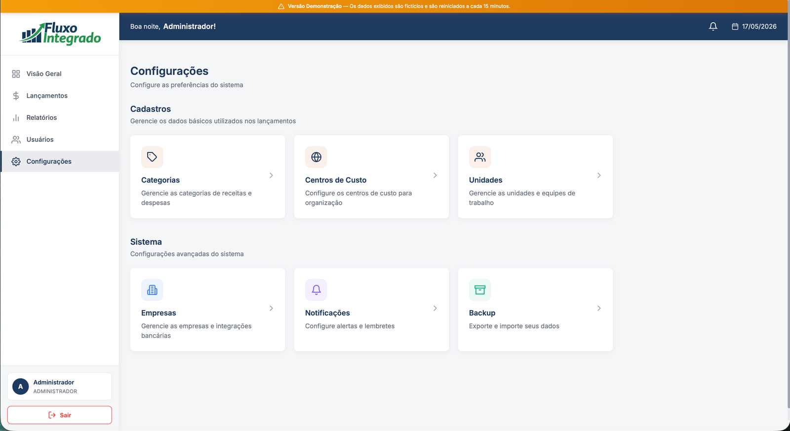 Fluxo Integrado Platform